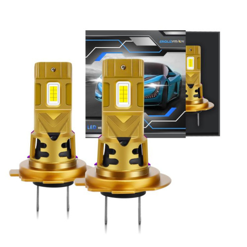 Ampoules de phare LED H7 35 W 3 500 lm 6 500 K (jaune/violet) SH605A1003-09